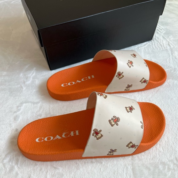 Coach Womens Udele Sport Pool Slides Sandals,NWT - Picture 5 of 12